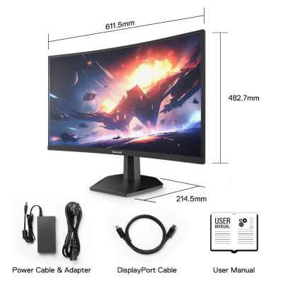 ECRAN GAMING REDRAGON CORAL 27" 180Hz VA CURVED QHD 2K